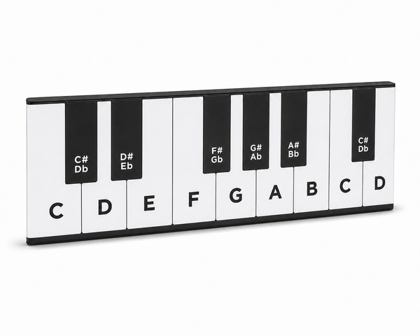 Pianni First Keys Learning Keyboard – Simple Beginner Piano Toy with Labeled Pressable Keys for Kids